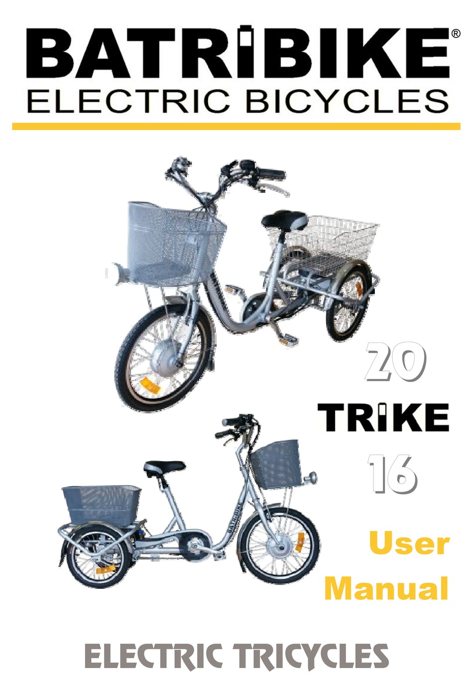 BATRIBIKE 20 USER MANUAL Pdf Download 