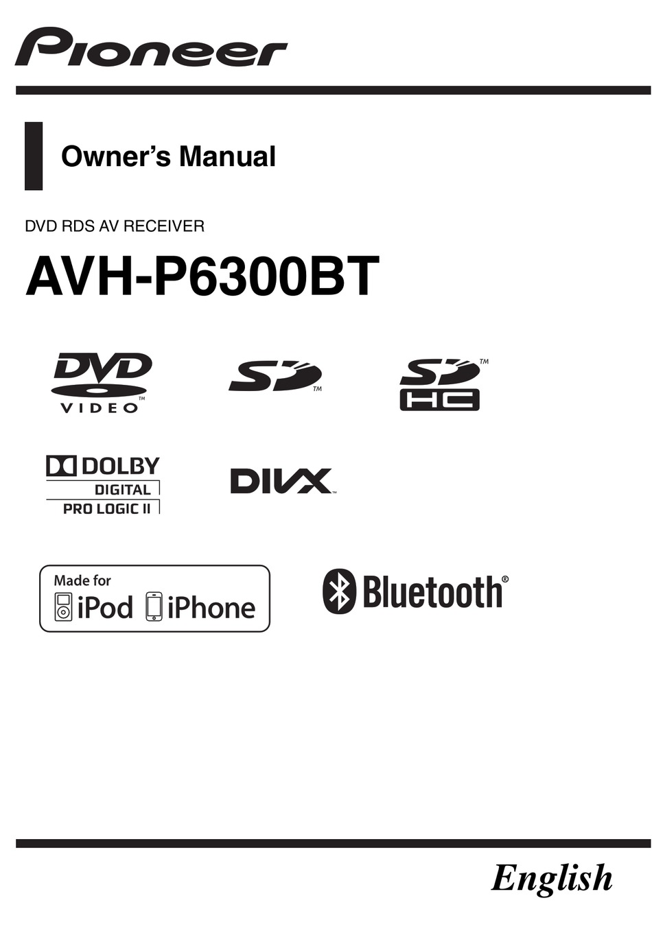 PIONEER AVHP6300BT OWNER'S MANUAL Pdf Download ManualsLib