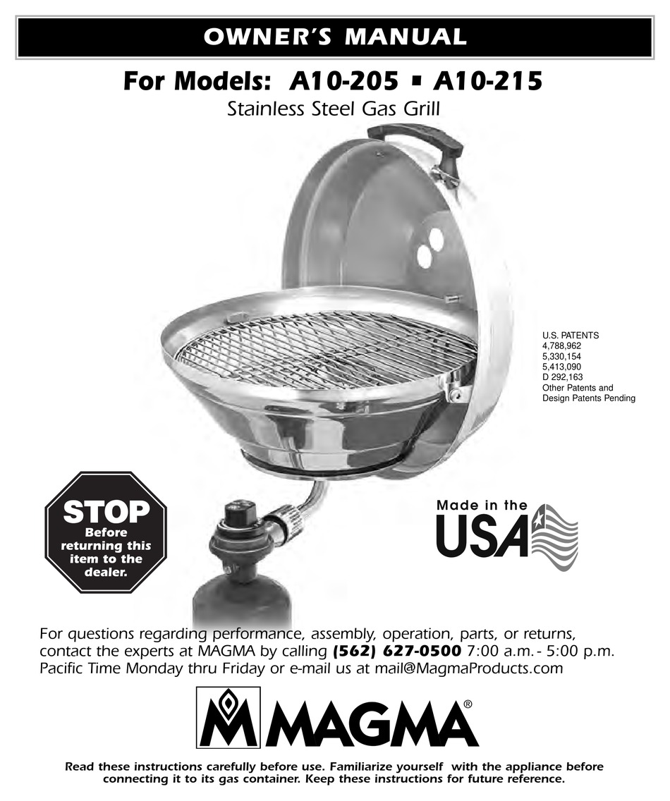 MAGMA A10205 OWNER'S MANUAL Pdf Download ManualsLib