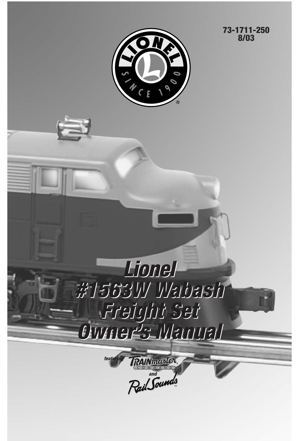 LIONEL 1563W WABASH FREIGHT SET OWNER