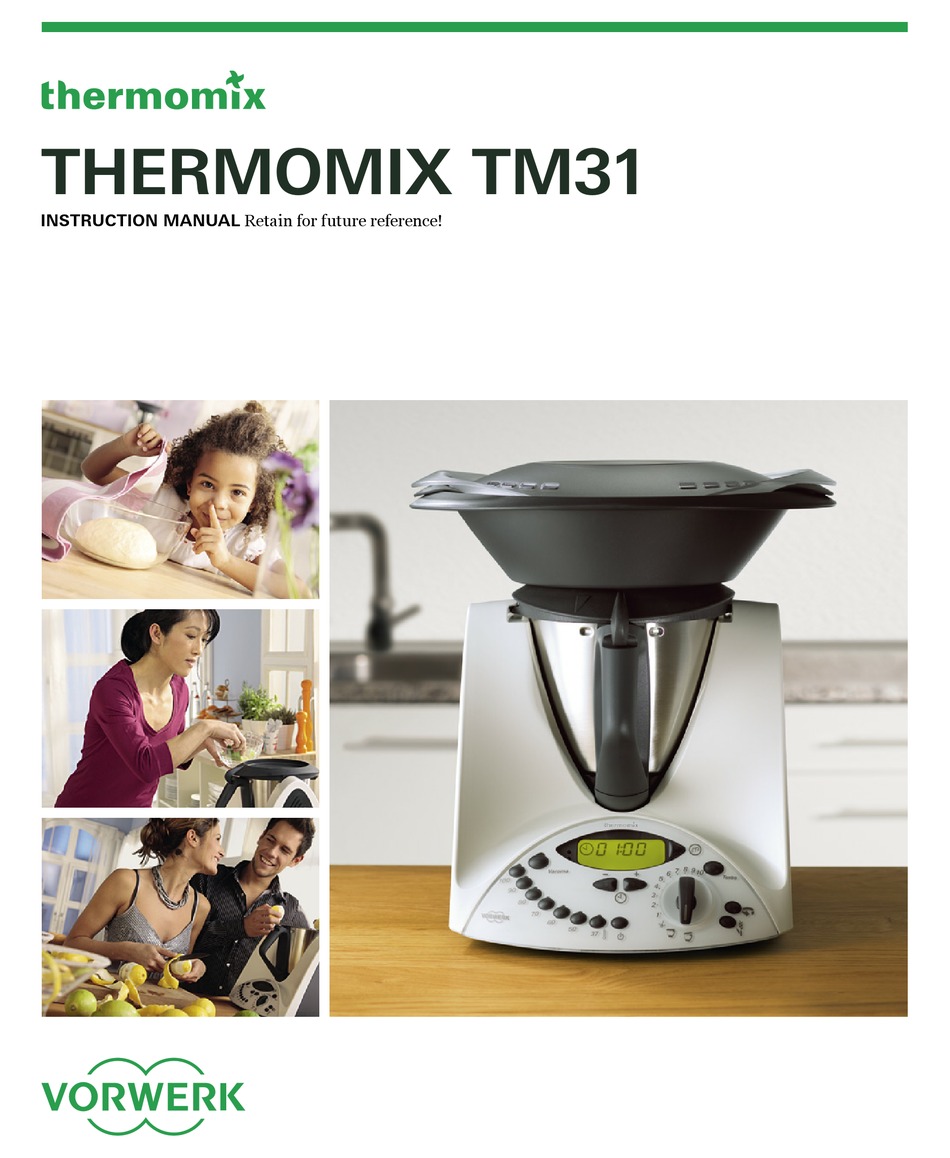 Thermomix TM31 Magnetic Quick Guide Cheat Sheet 