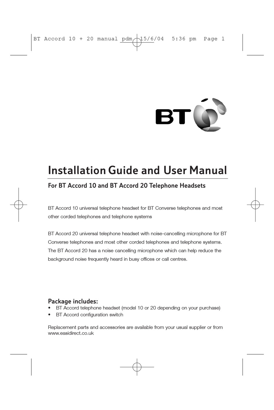 bt accord 10 headset