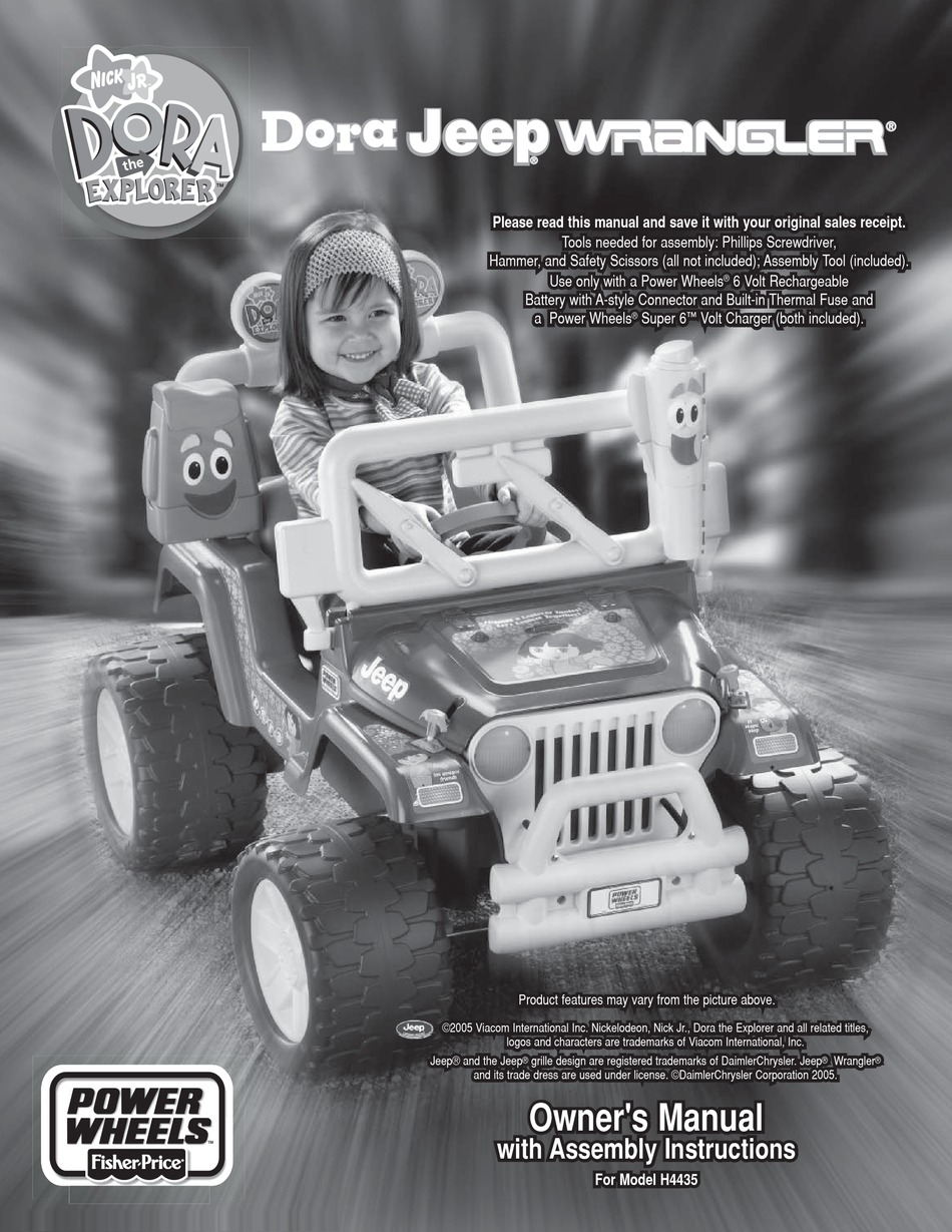 POWER WHEELS H4435 OWNER'S MANUAL WITH ASSEMBLY INSTRUCTIONS Pdf Download |  ManualsLib