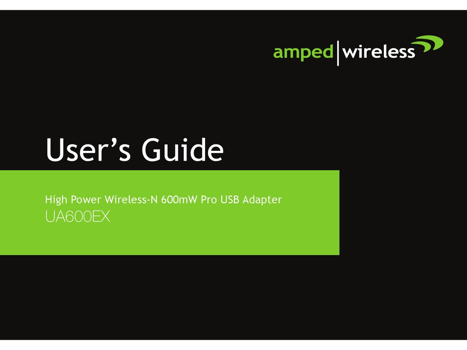 AMPED WIRELESS UA600EX USER MANUAL Pdf Download ManualsLib
