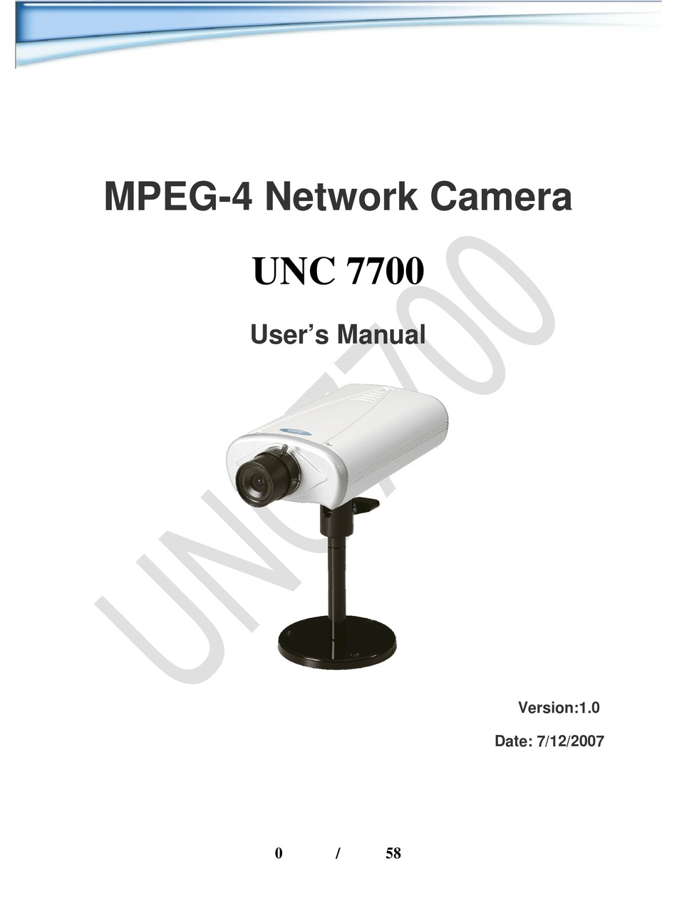 UNC 7700 USER MANUAL Pdf Download ManualsLib
