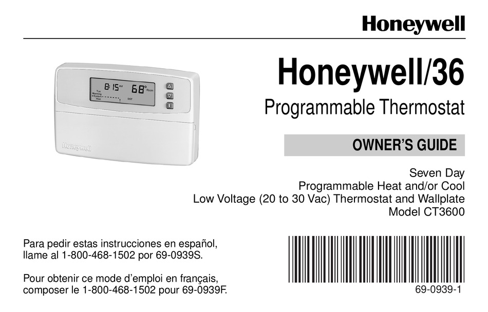 HONEYWELL 36 OWNER'S MANUAL Pdf Download | ManualsLib