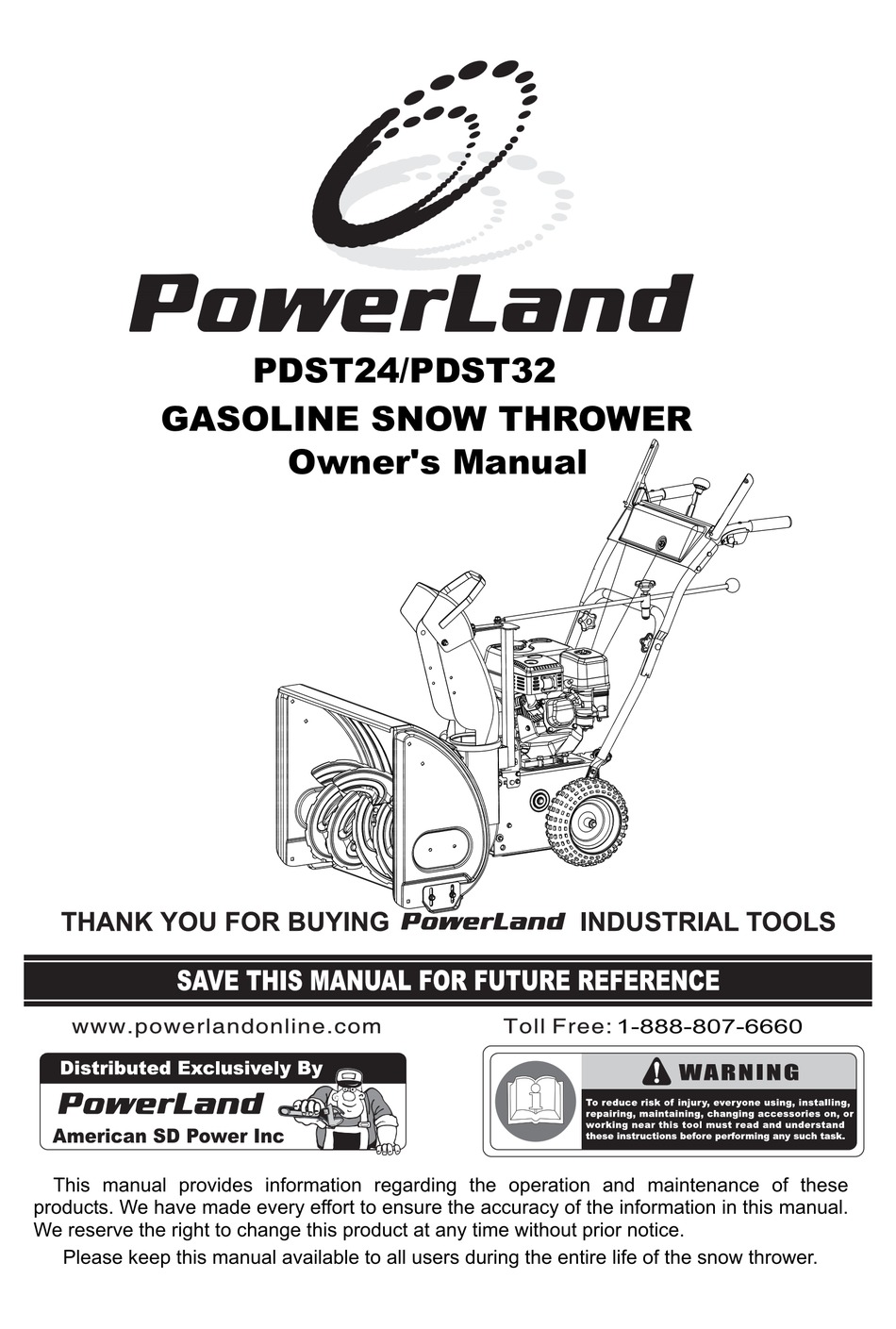 Intake Gasket Carburetor Powerland PDST24 PDST24E 24" Snow Blower BlueMax 6783 