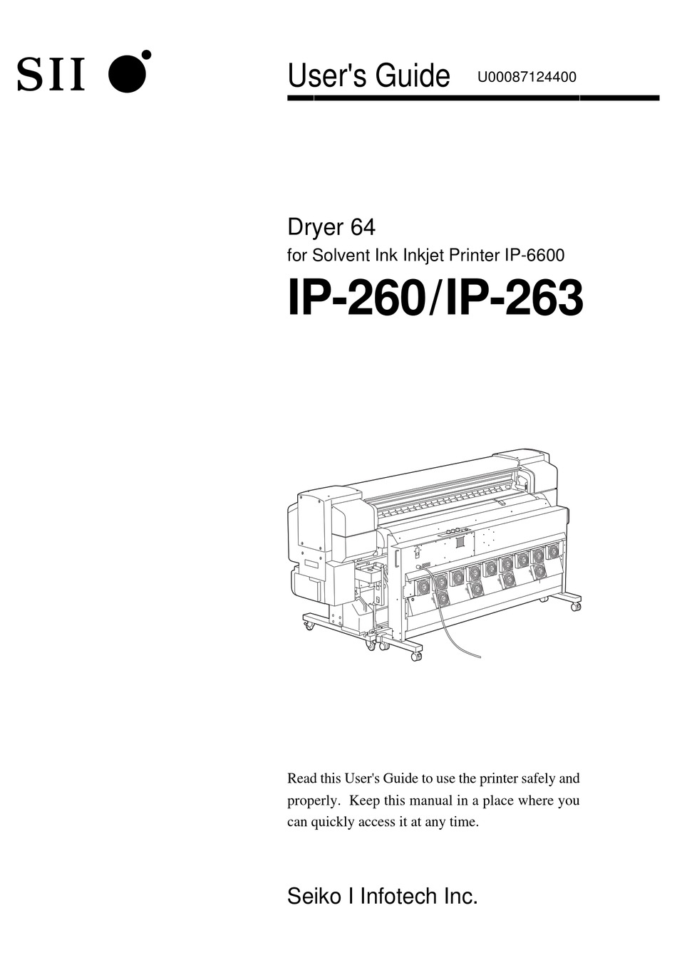 SEIKO I INFOTECH IP 260 USER MANUAL Pdf Download ManualsLib