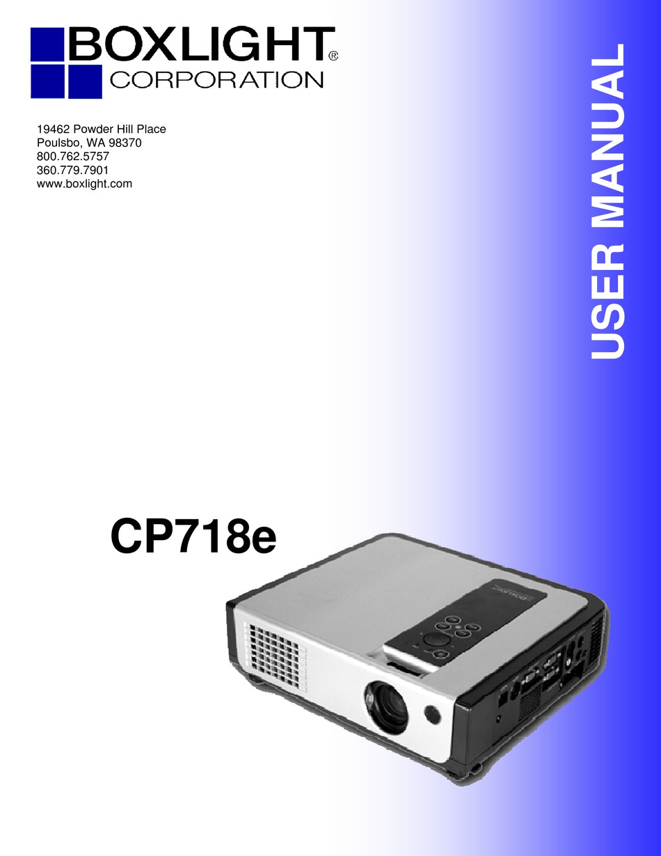 BOXLIGHT CP718E USER MANUAL Pdf Download ManualsLib