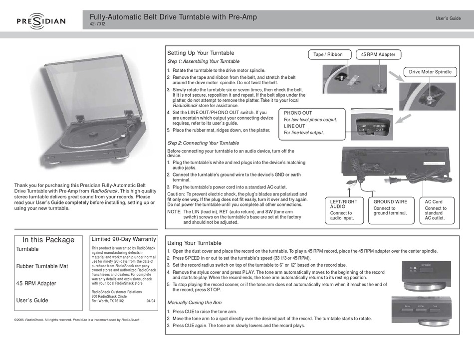 PRESIDIAN USER MANUAL Pdf Download ManualsLib
