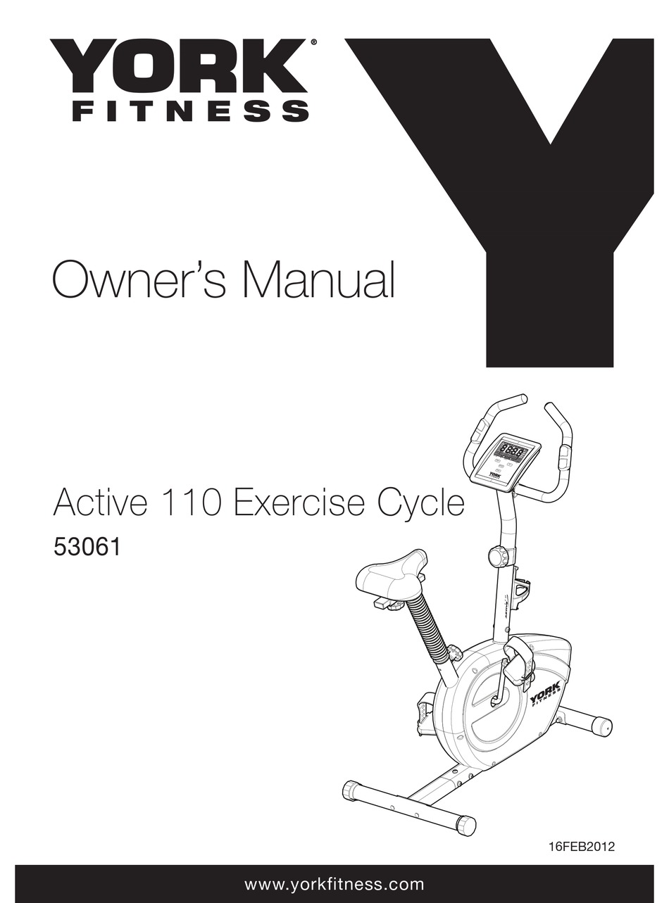 york active 110 exercise bike