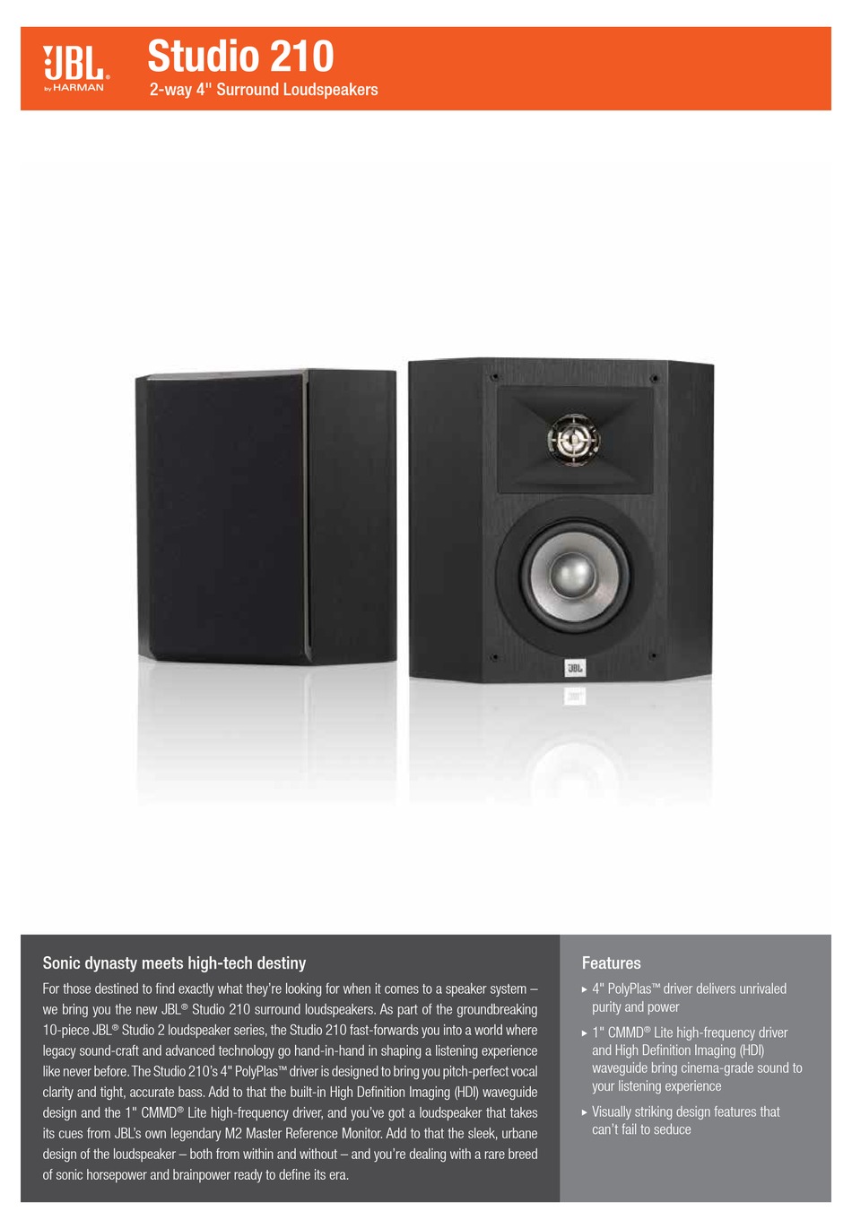 JBL STUDIO 210 SPECIFICATIONS Pdf Download ManualsLib