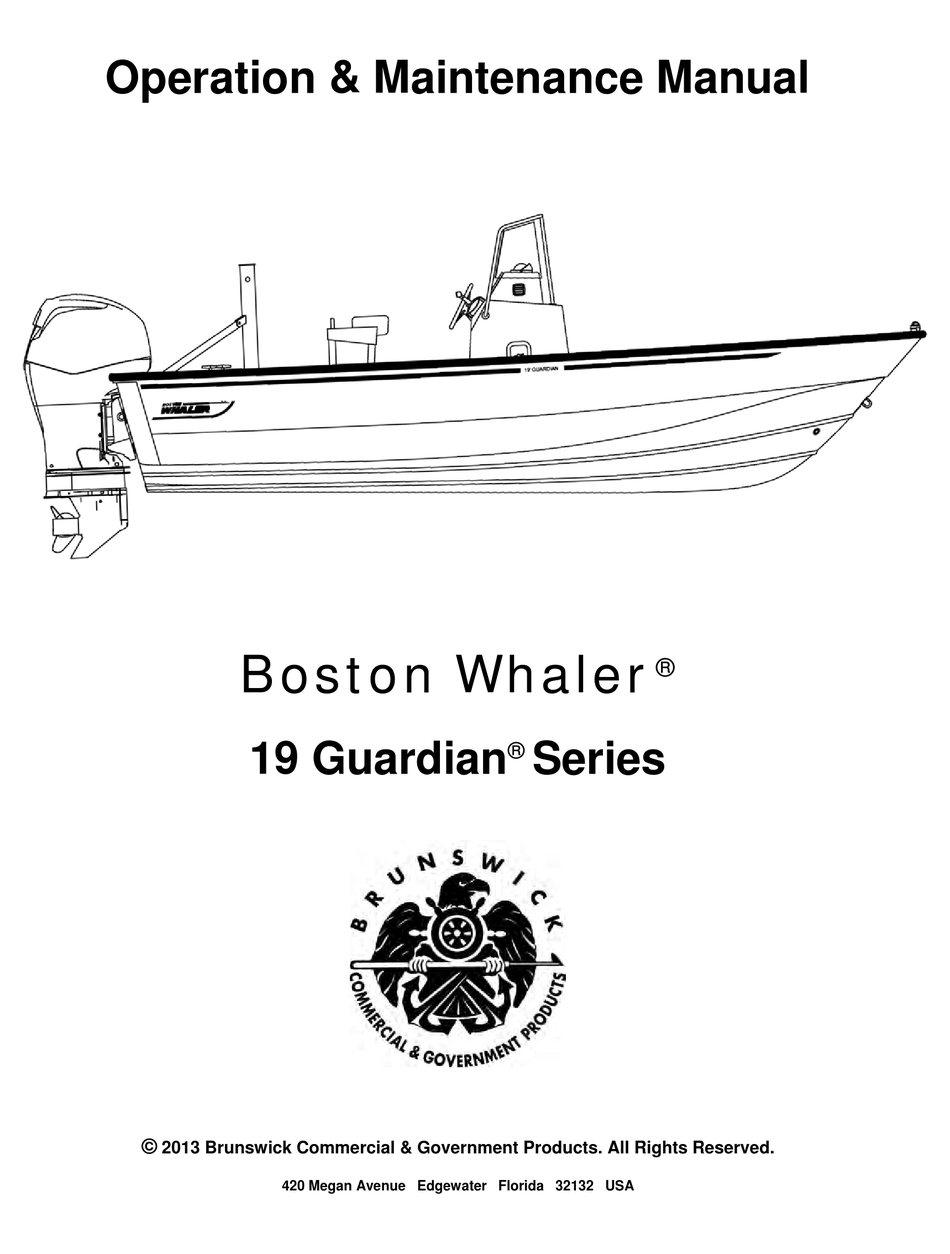 BOSTON WHALER OPERATING AND MAINTENANCE MANUAL Pdf Download ManualsLib