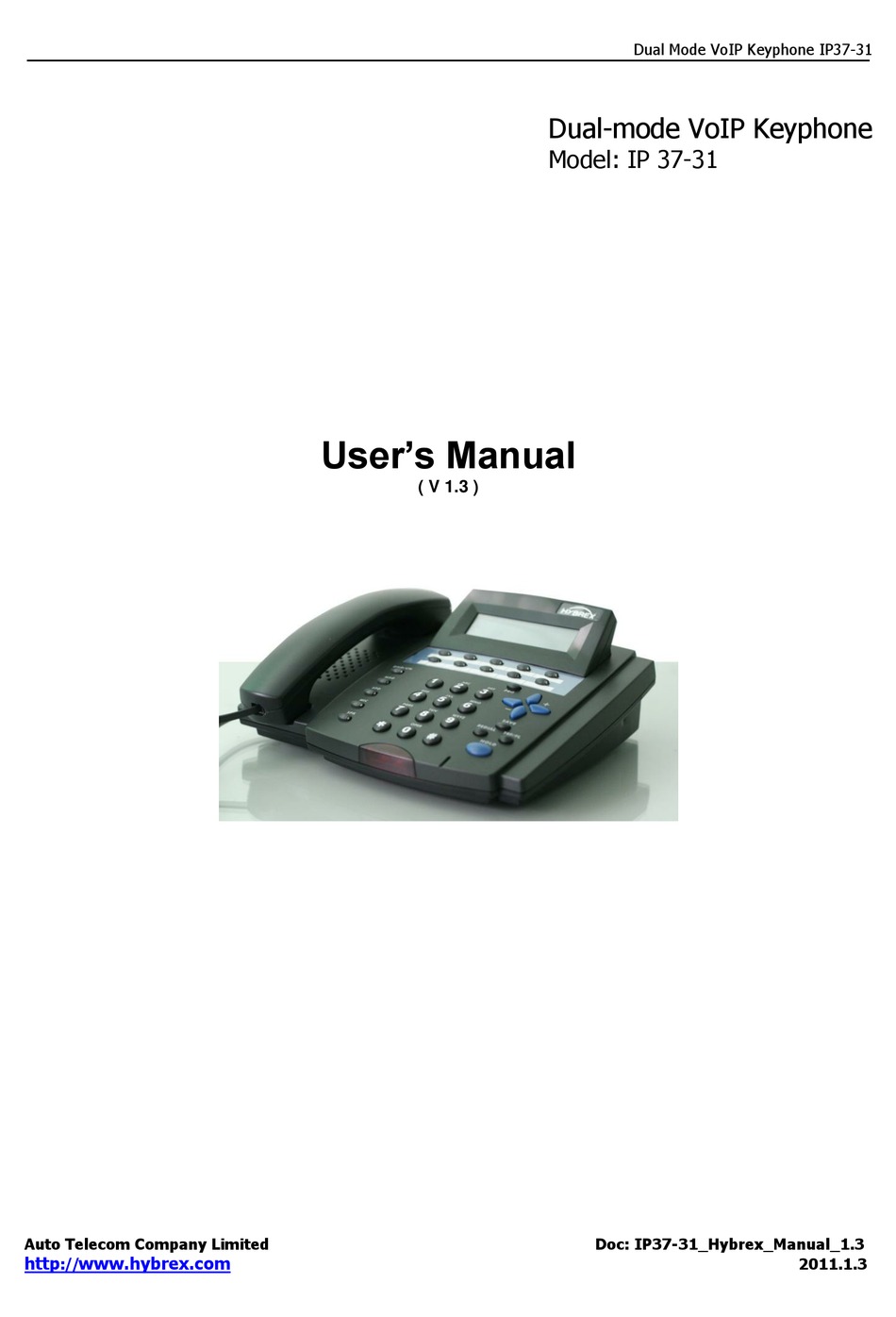 HYBREX IP 37-31 USER MANUAL Pdf Download | ManualsLib