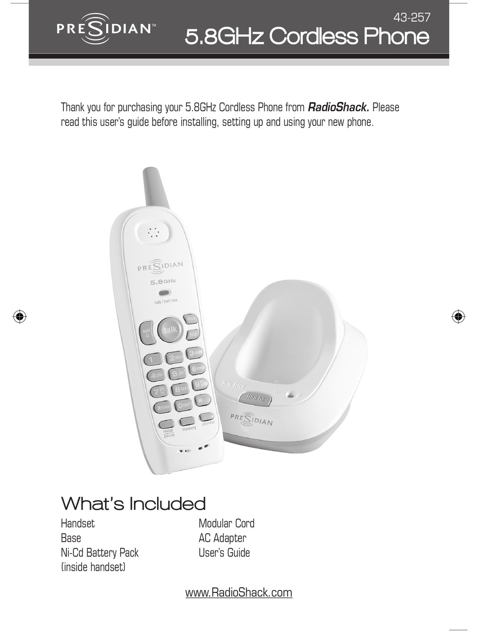 PRESIDIAN 43257 USER MANUAL Pdf Download ManualsLib