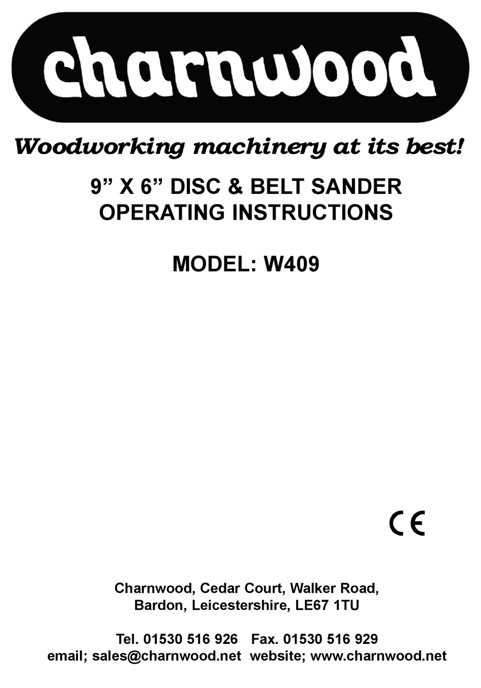 CHARNWOOD W409 OPERATING INSTRUCTIONS MANUAL Pdf Download ManualsLib
