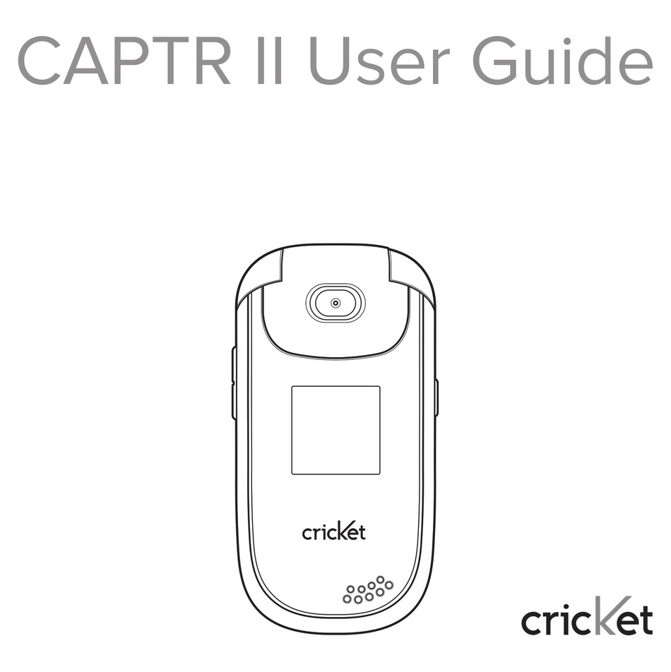 CRICKET CAPTR II USER MANUAL Pdf Download ManualsLib