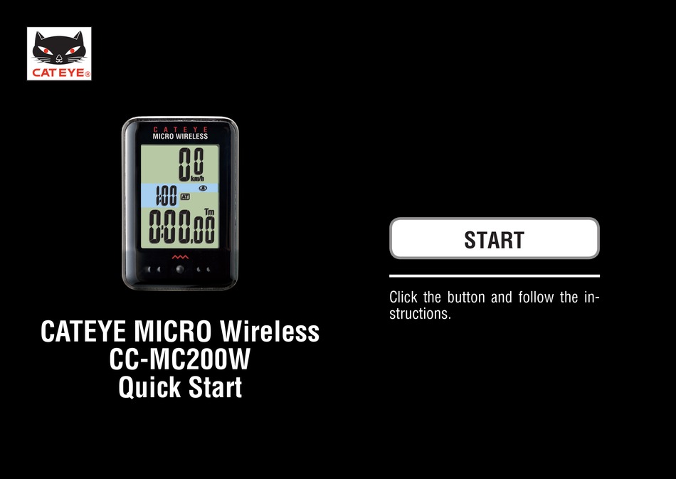 cateye micro wireless racing stripe