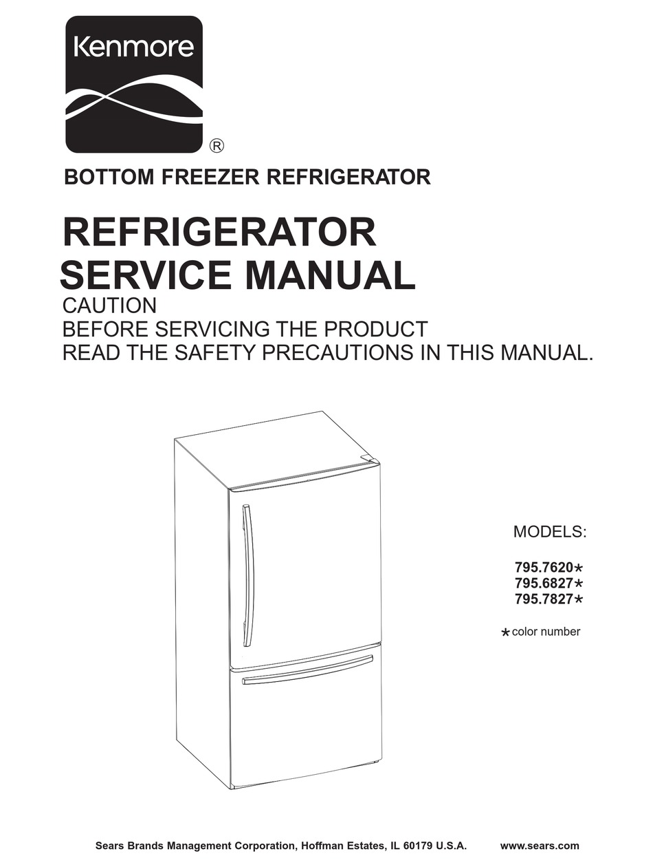 kenmore bottom freezer refrigerator model 795 ice maker