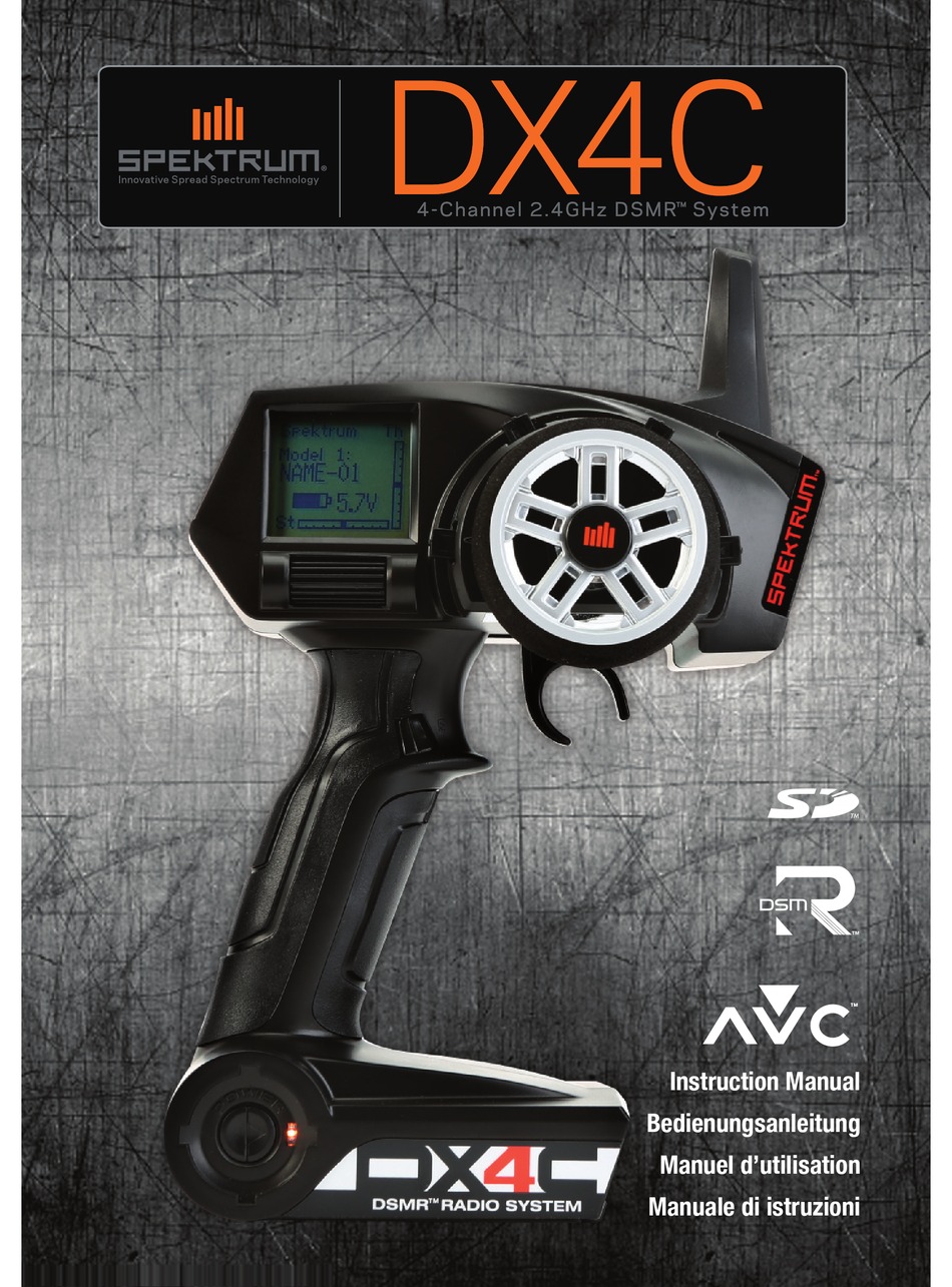 SPEKTRUM DX4C INSTRUCTION MANUAL Pdf Download | ManualsLib