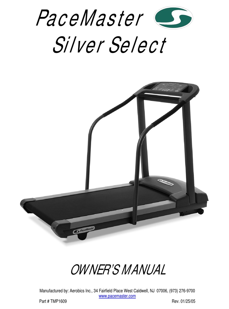 Pacemaster Silver Select Manual