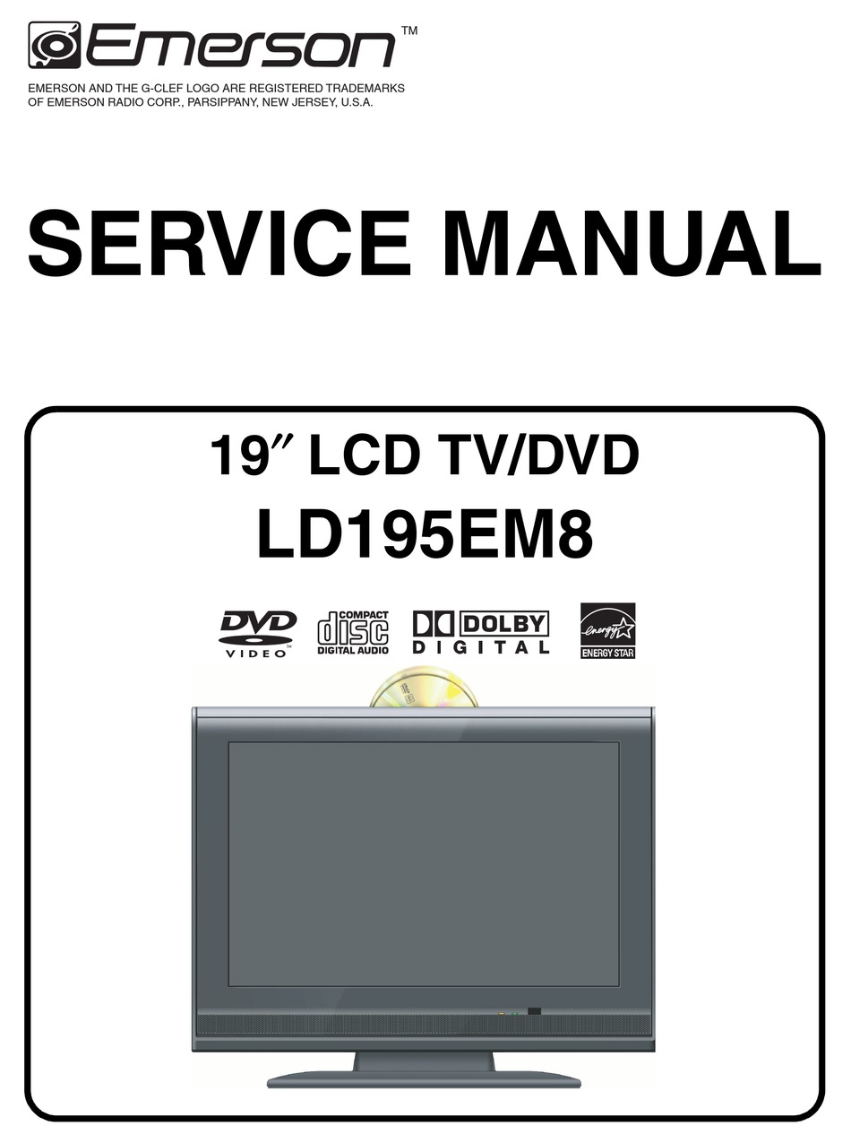 Emerson Ld195em8 Service Manual Pdf Download Manualslib