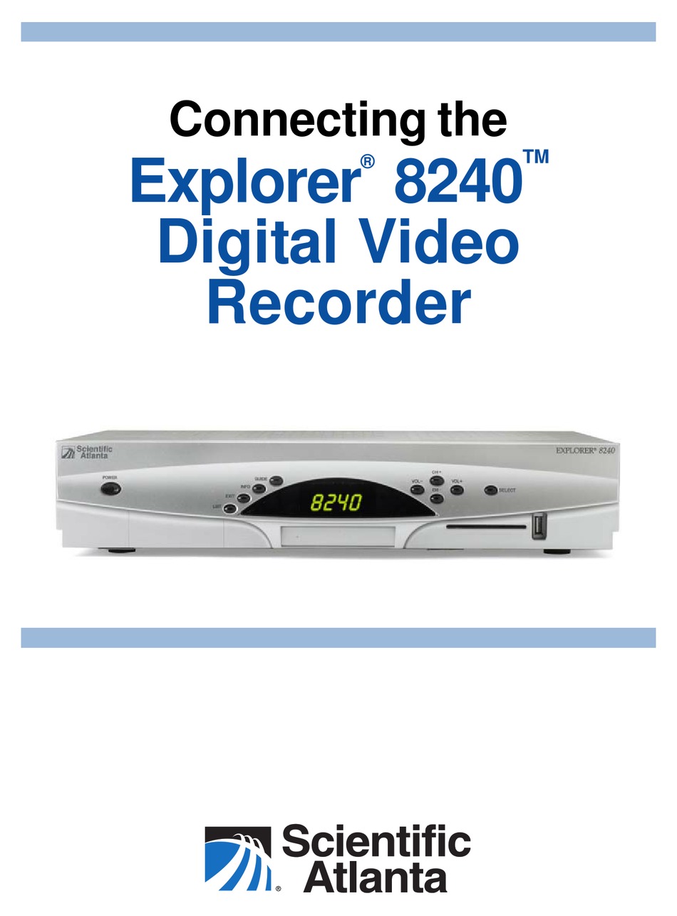 Scientific Atlanta Explorer 8240 User Manual Pdf Download Manualslib