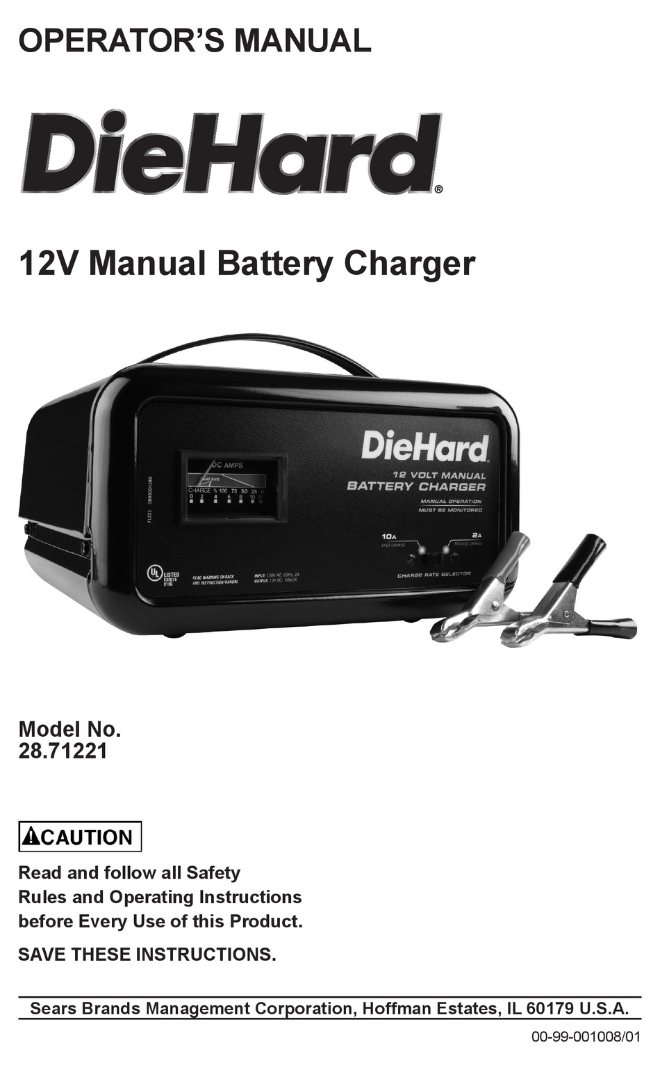 Diehard 28 71221 Operator S Manual Pdf Download Manualslib