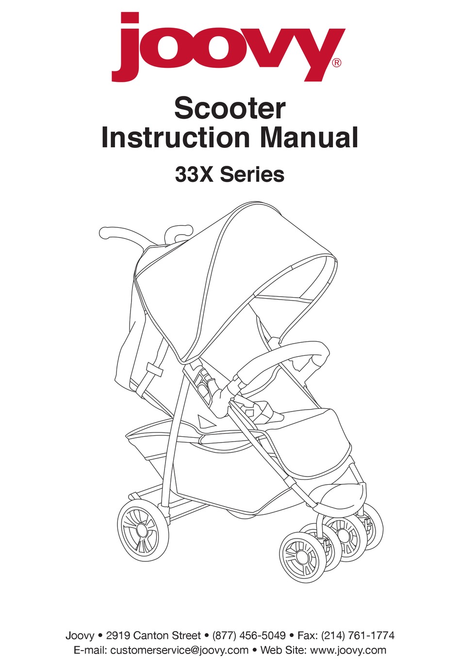 JOOVY SCOOTER 33X SERIES INSTRUCTION MANUAL Pdf Download ManualsLib