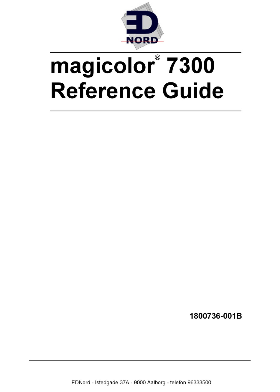 KONICA MINOLTA MAGICOLOR 7300 REFERENCE MANUAL Pdf Download ManualsLib
