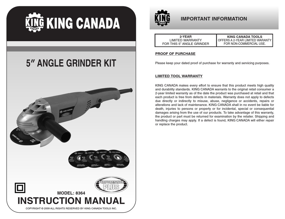 KING CANADA 8364 INSTRUCTION MANUAL Pdf Download ManualsLib