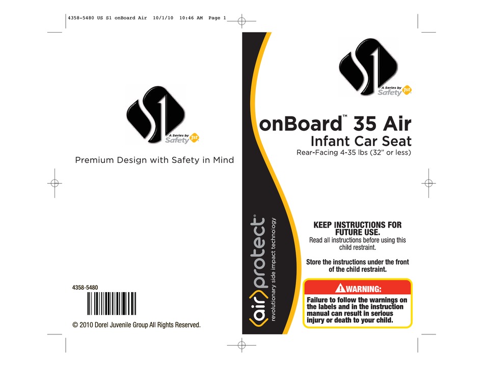 safety first onboard 35 lt manual