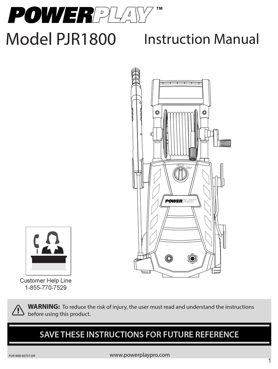 Powerplay Pjr1800 Instruction Manual Pdf Download Manualslib