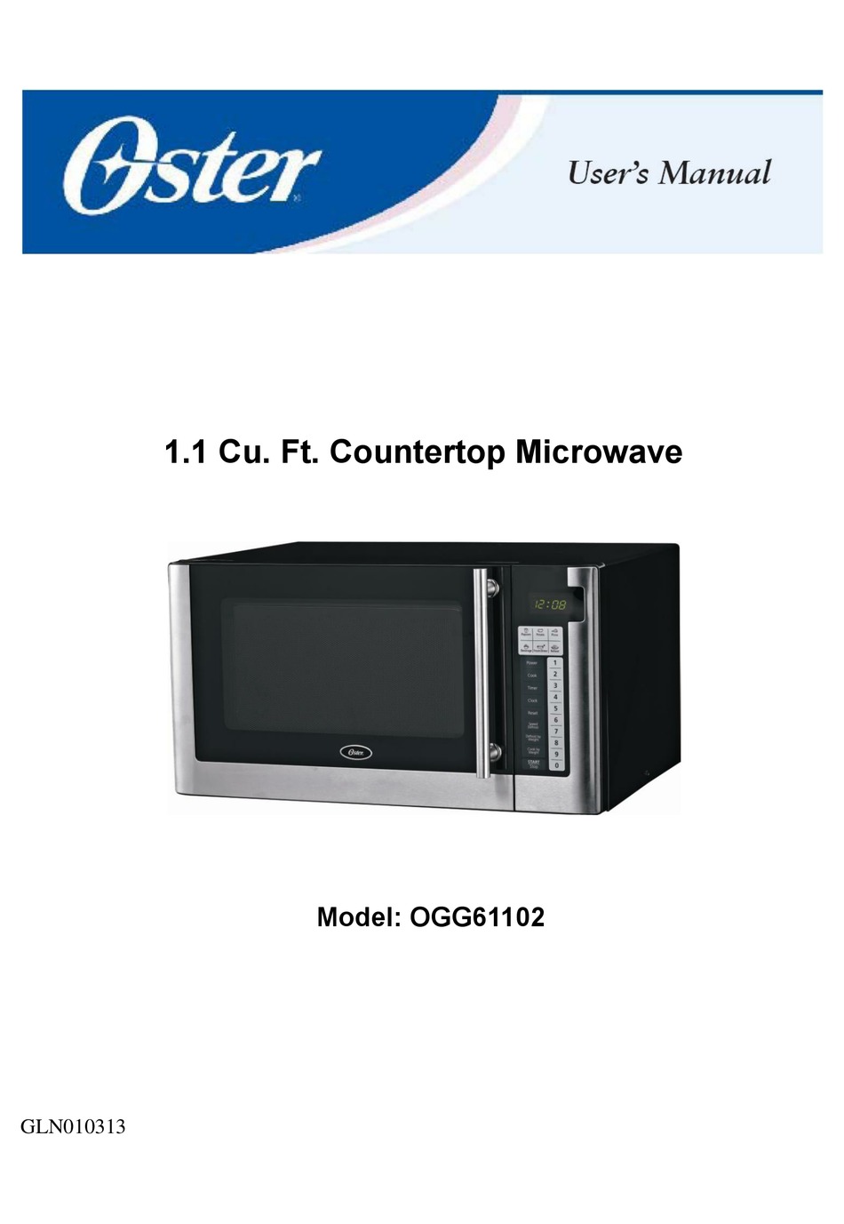 OSTER OGG61102 USER MANUAL Pdf Download | ManualsLib