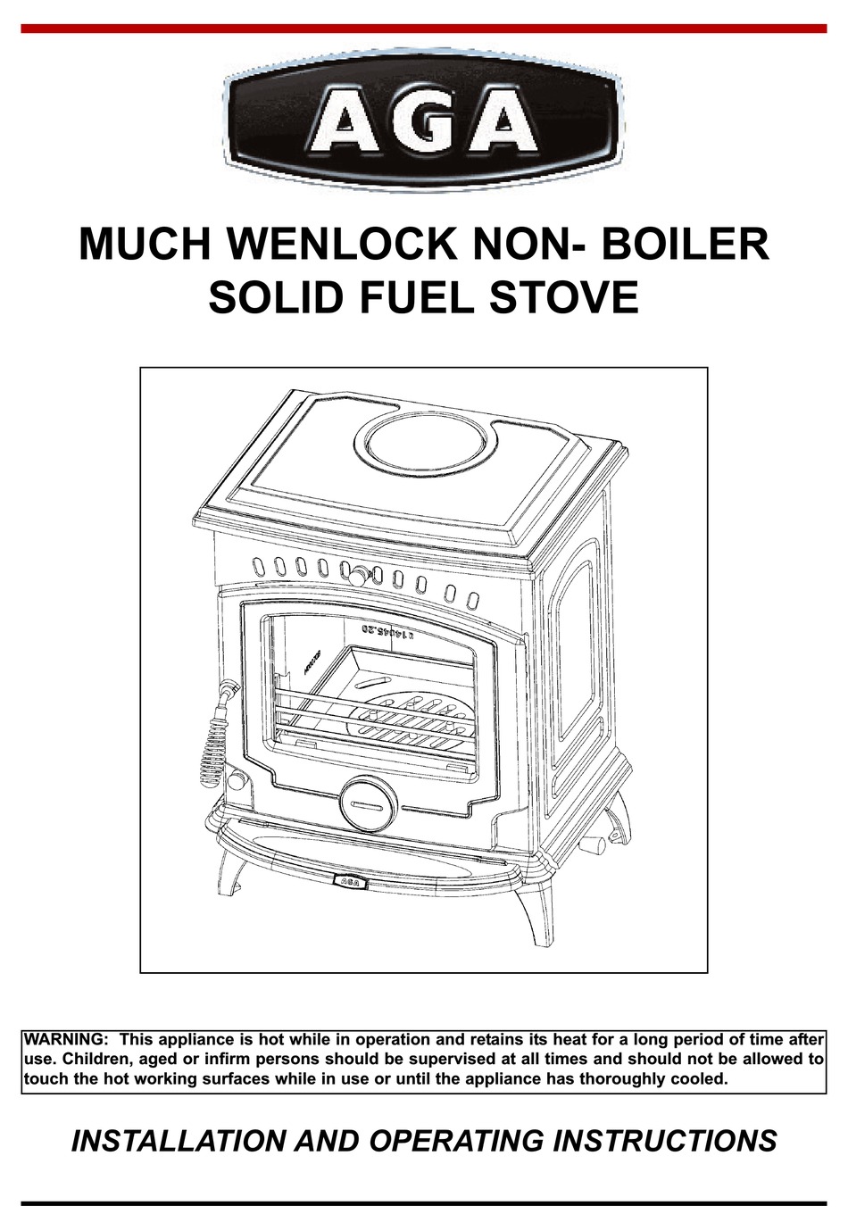 Rear Flue Exit; Location; Installation Clearances; Floor Protection - AGA  MUCH WENLOCK NON- BOILER Installation And Operating Instructions Manual  [Page 5] | ManualsLib