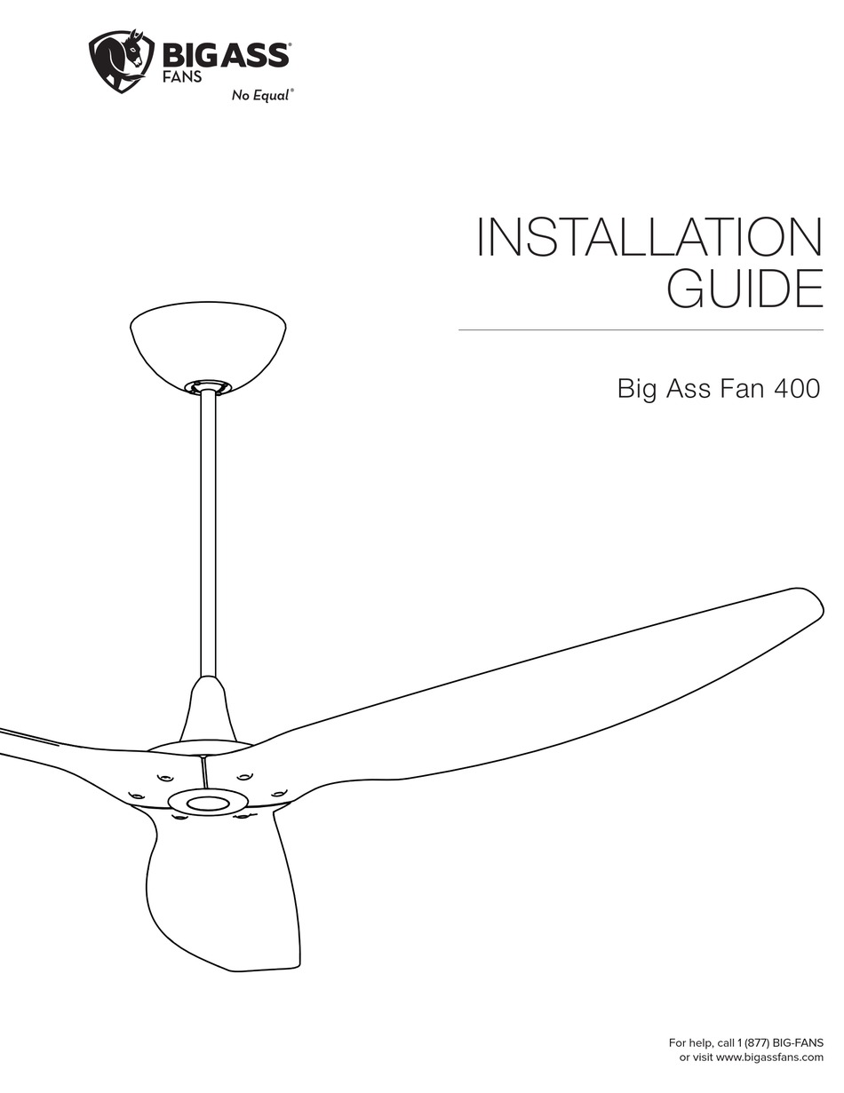 Big Ass Fans 400 Installation Manual Pdf Download Manualslib