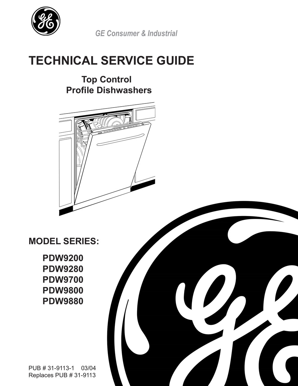 ge dishwasher top control manual