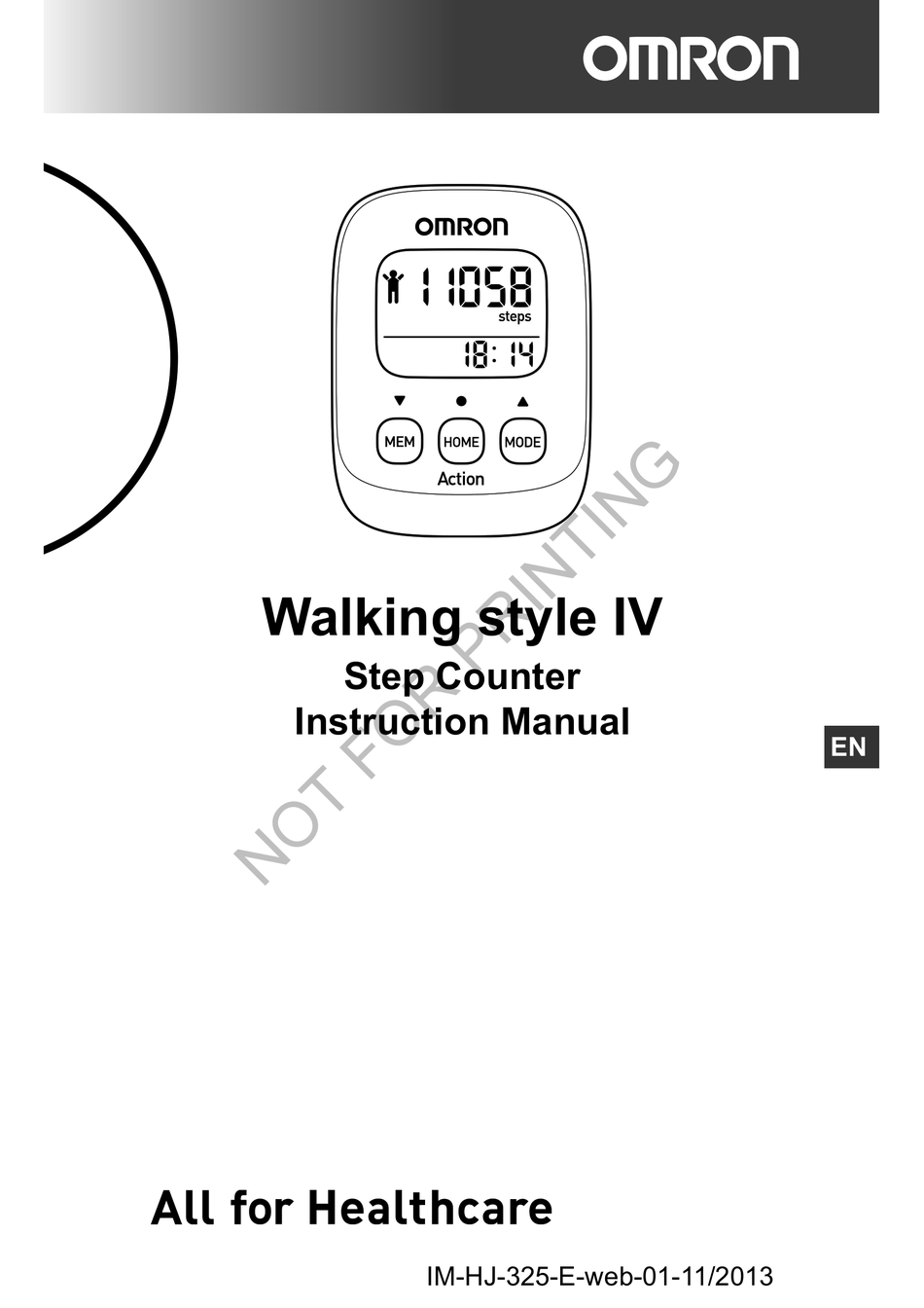 Omron Walking Style 4 Pedometer - All About Style Rhempreendimentos.Com