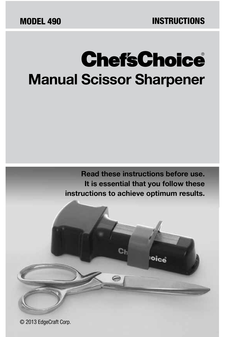 Manual Scissors Sharpener