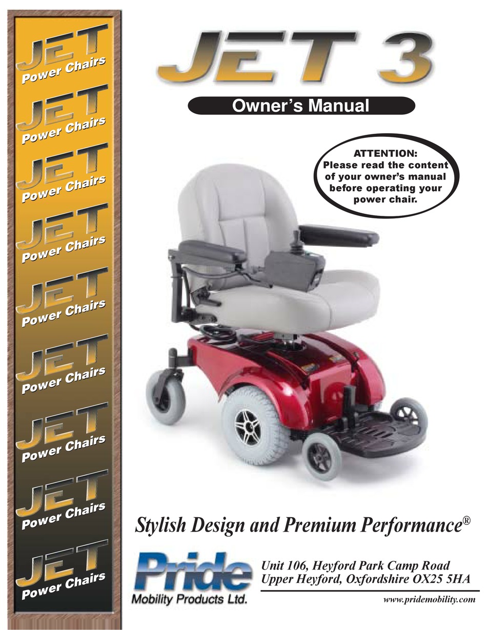 Pride Mobility Jet 3 Owners Manual Pdf Download Manualslib