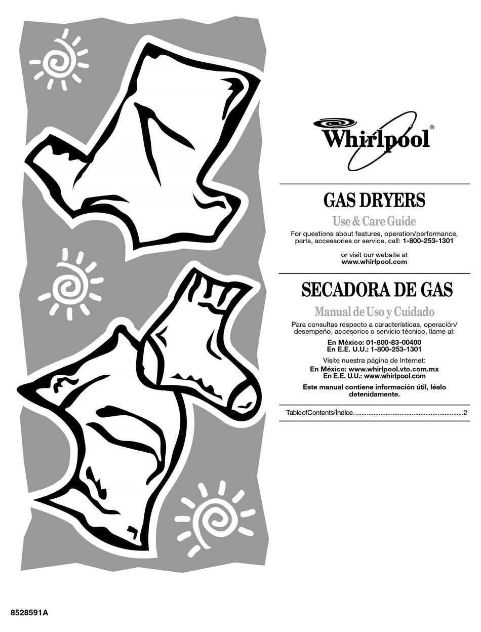 WHIRLPOOL GAS DRYERS USE & CARE MANUAL Pdf Download ManualsLib