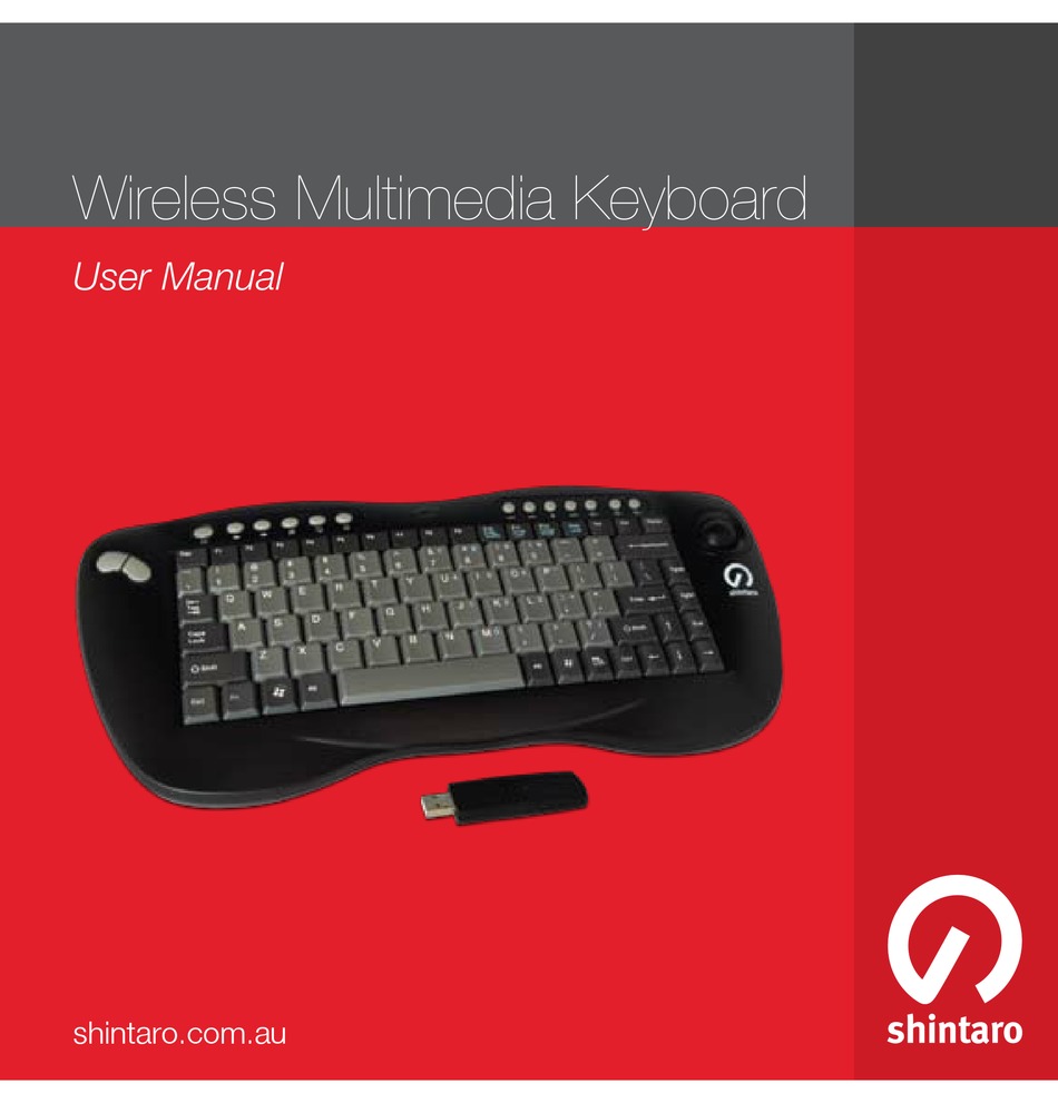 shintaro wireless keyboard with trackball