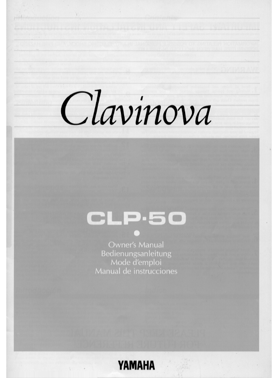 clavinova clp 50