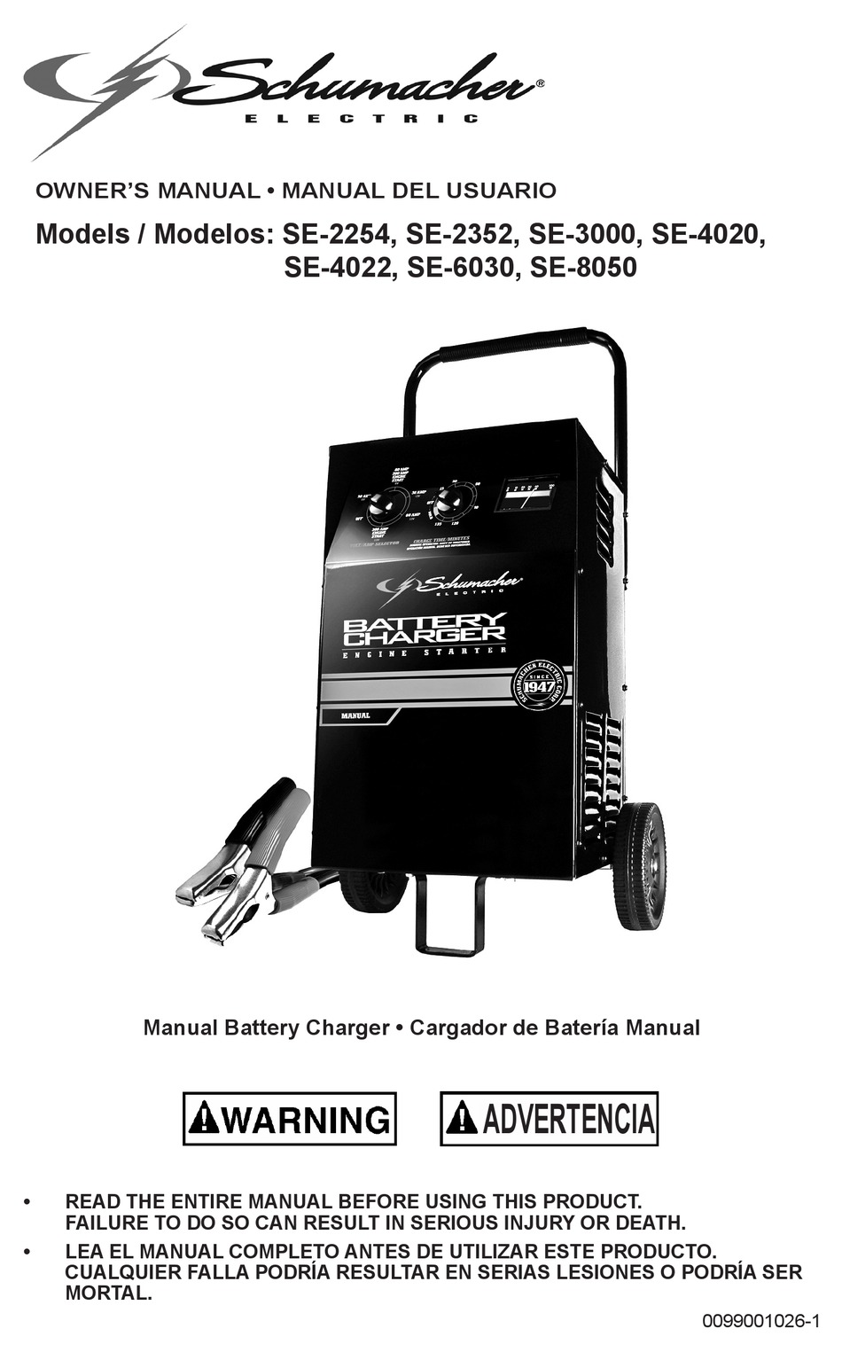SCHUMACHER ELECTRIC SE-2254 OWNER'S MANUAL Pdf Download | ManualsLib