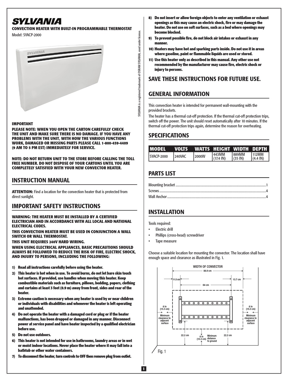 SYLVANIA SYACP 2000 INSTRUCTION MANUAL Pdf Download ManualsLib   Sylvania Syacp 2000 