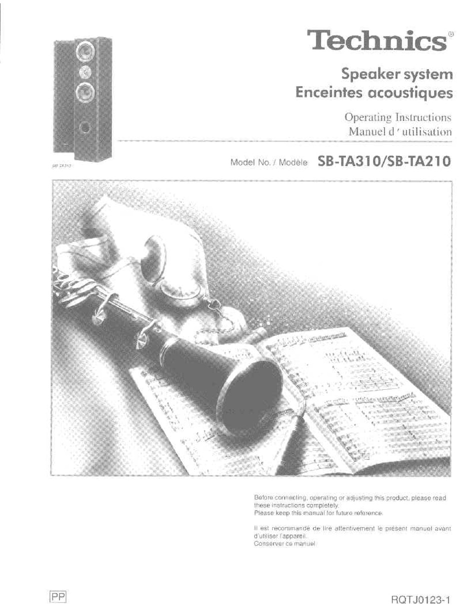 Technics Sa Da10 Owner Manual