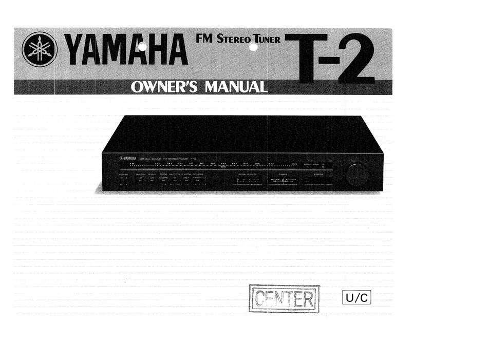 Yamaha T 2 Owner S Manual Pdf Download Manualslib