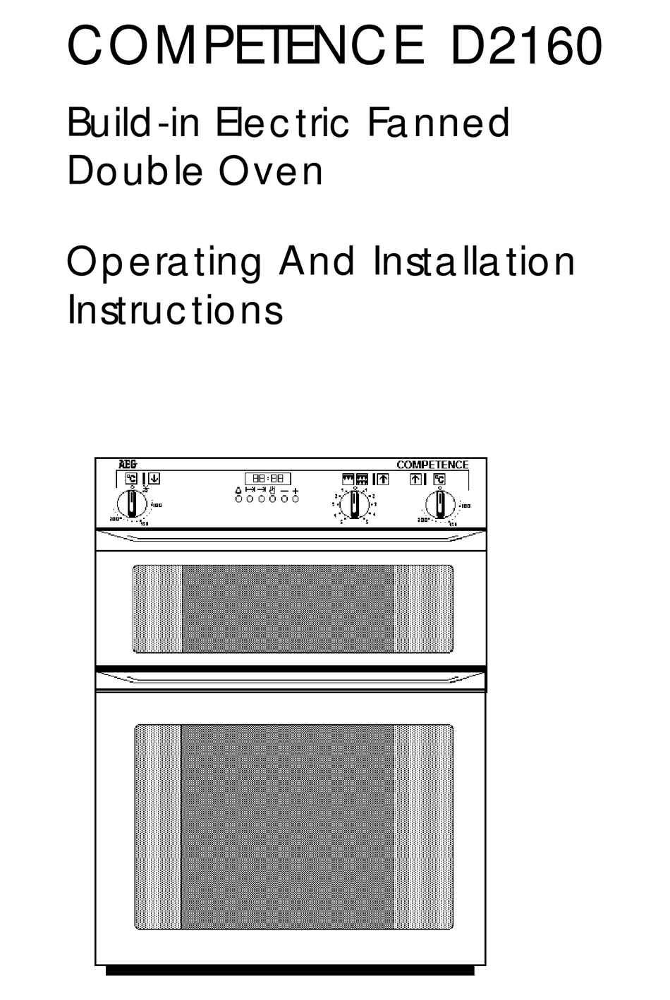 Setting Oven Timer - AEG COMPETENCE D2160 Operating Installation Instructions [Page 9] | ManualsLib
