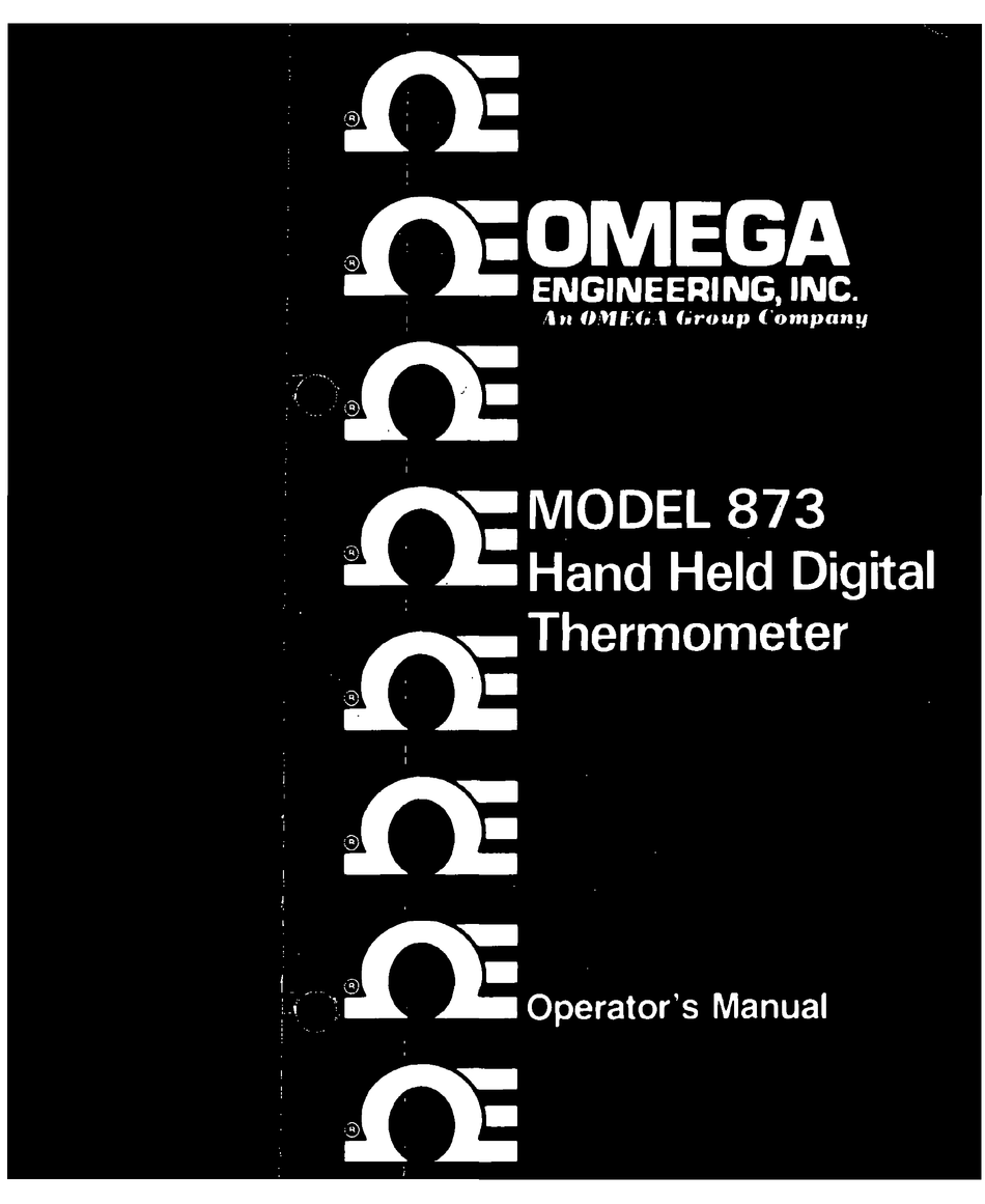 OMEGA ENGINEERING 873C OPERATOR'S MANUAL Pdf Download ManualsLib