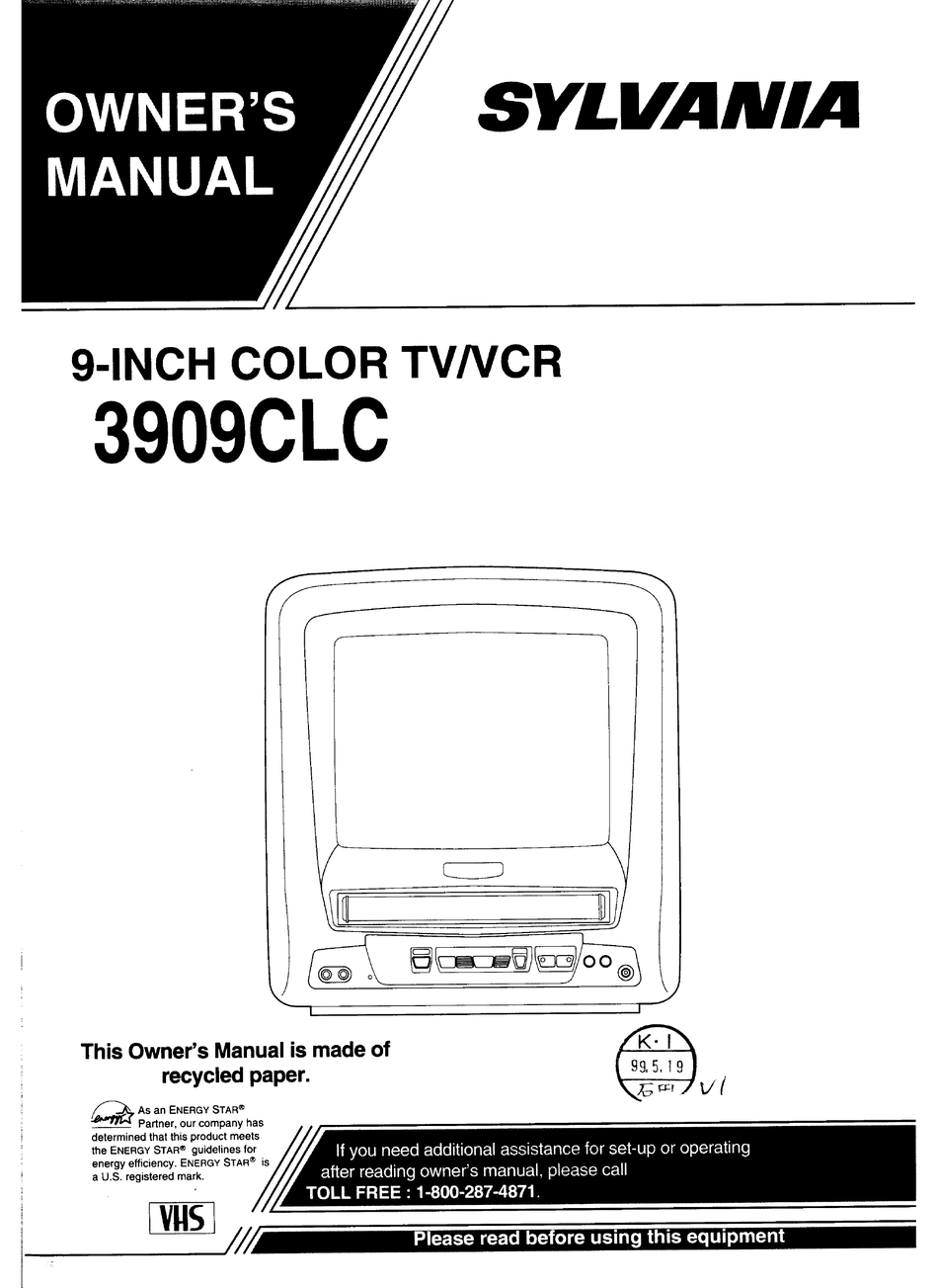 SYLVANIA 3909CLC OWNER'S MANUAL Pdf Download | ManualsLib